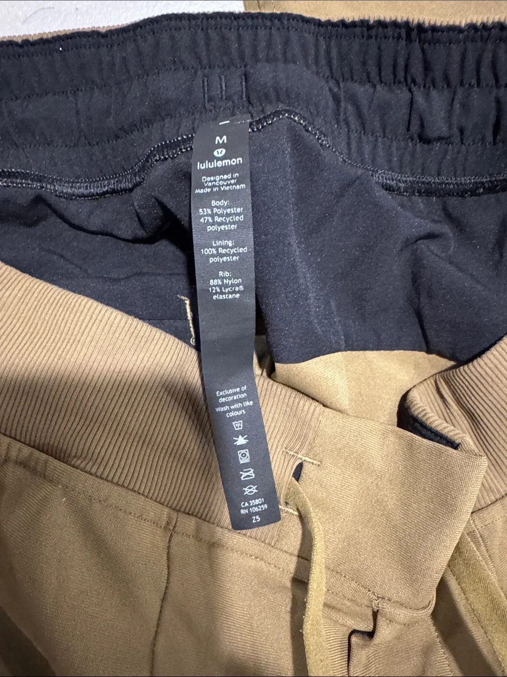 lululemon athletica slim tapered