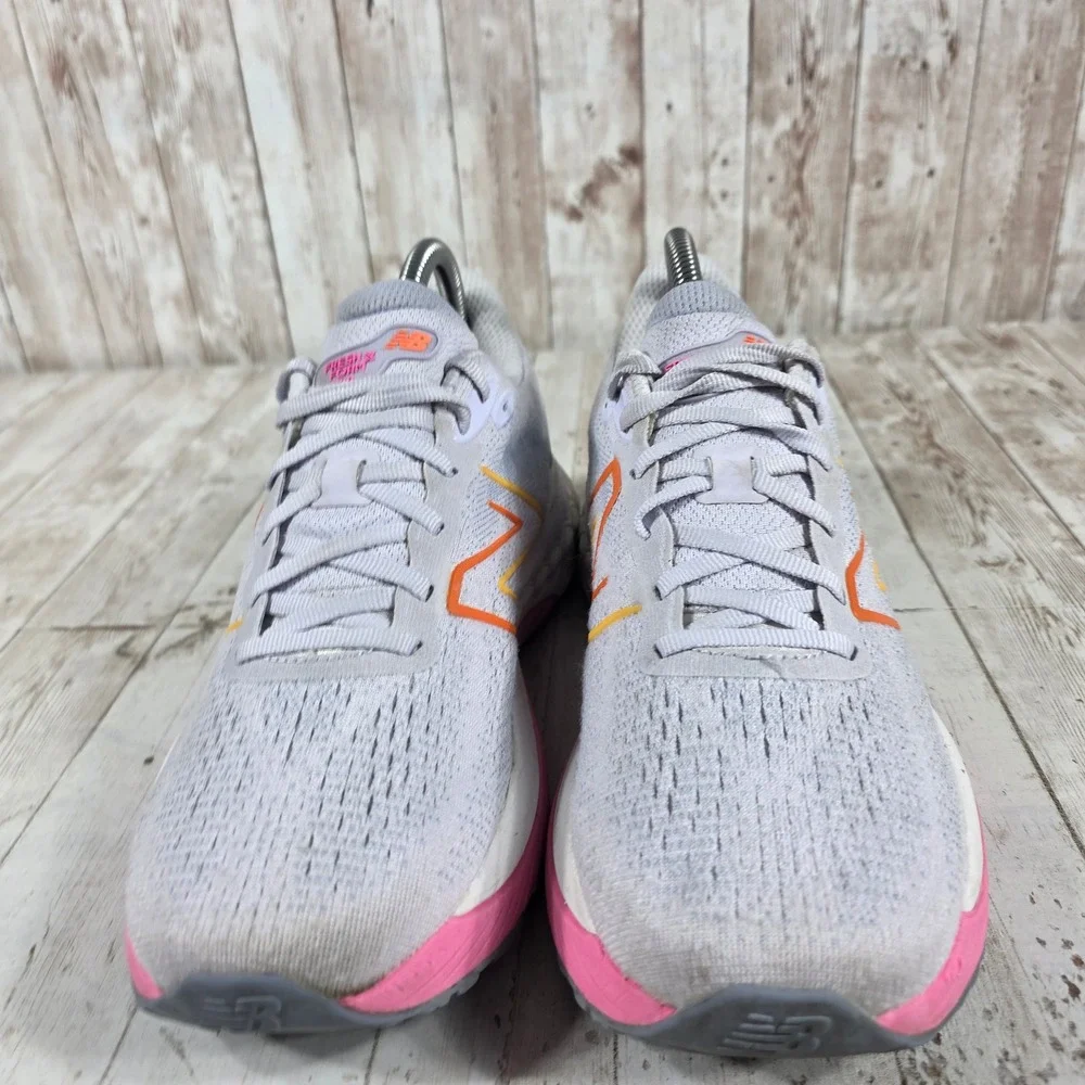 New Balance Fresh Foam 880v12 Womens Running Grey Pink Orange W880G12 Size 9
