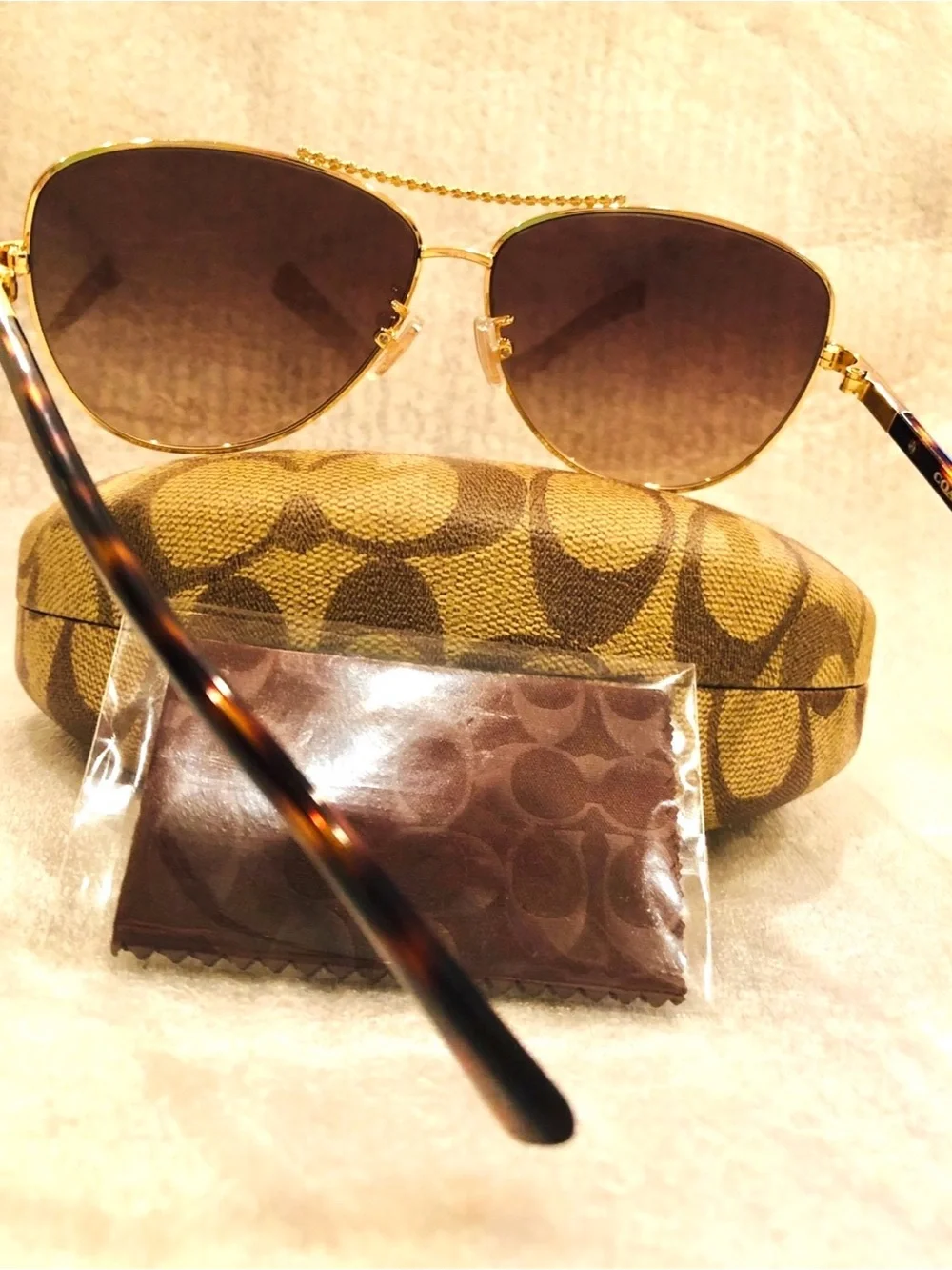 Coach aviator sunglasses