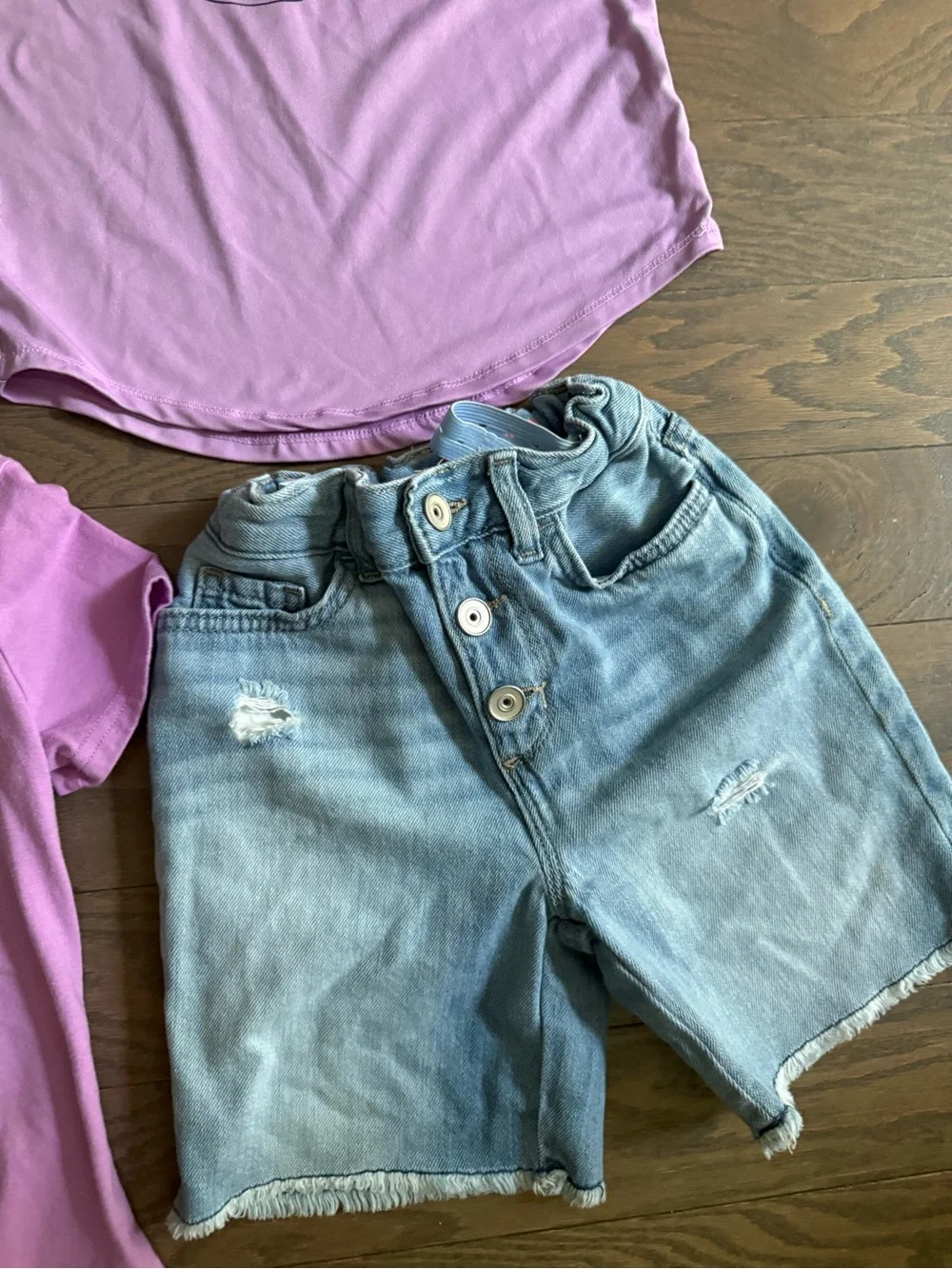 Girls clothes lot Jean shorts shirts size 6 & 6x school athletic dri fit