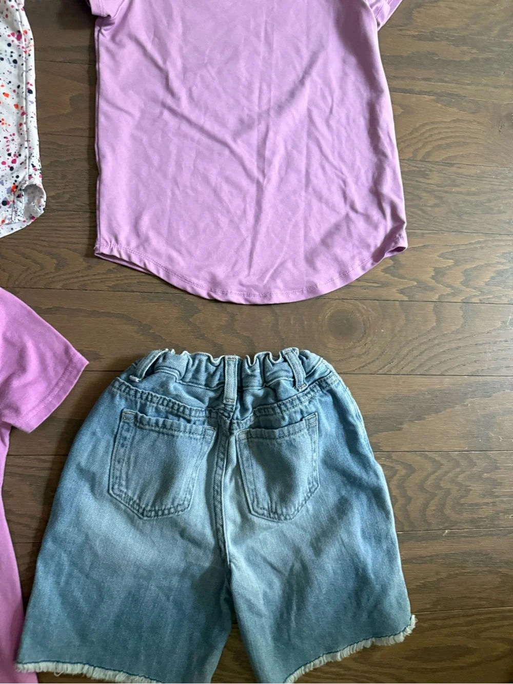 Girls clothes lot Jean shorts shirts size 6 & 6x school athletic dri fit