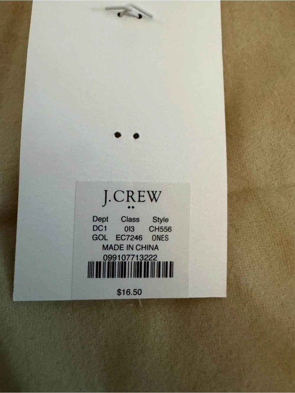 J. Crew size fit