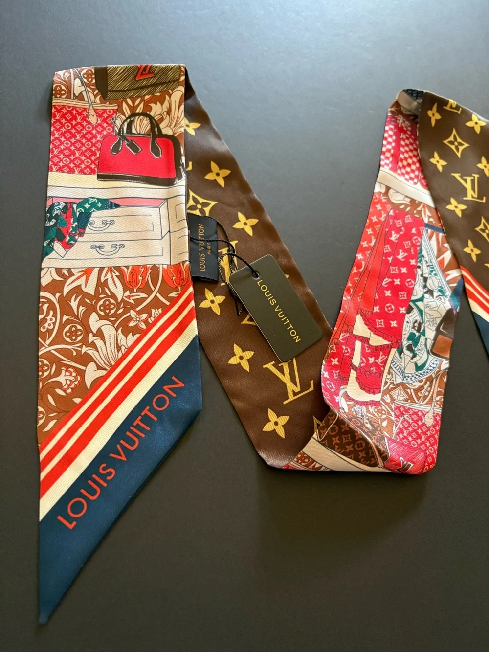 Fashion Long Silk Scarf Twilly