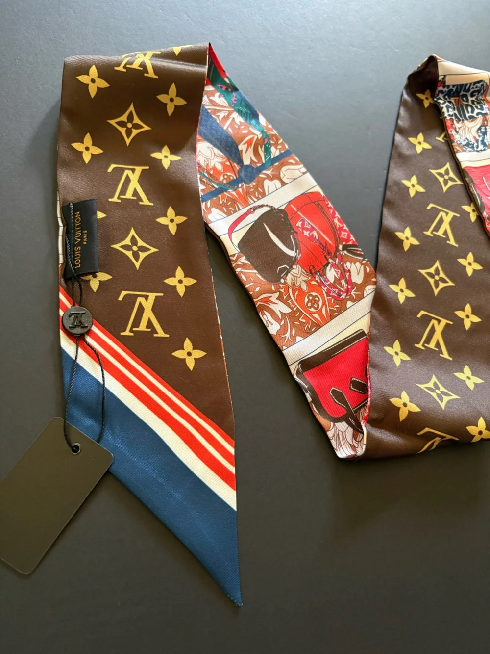 Fashion Long Silk Scarf Twilly
