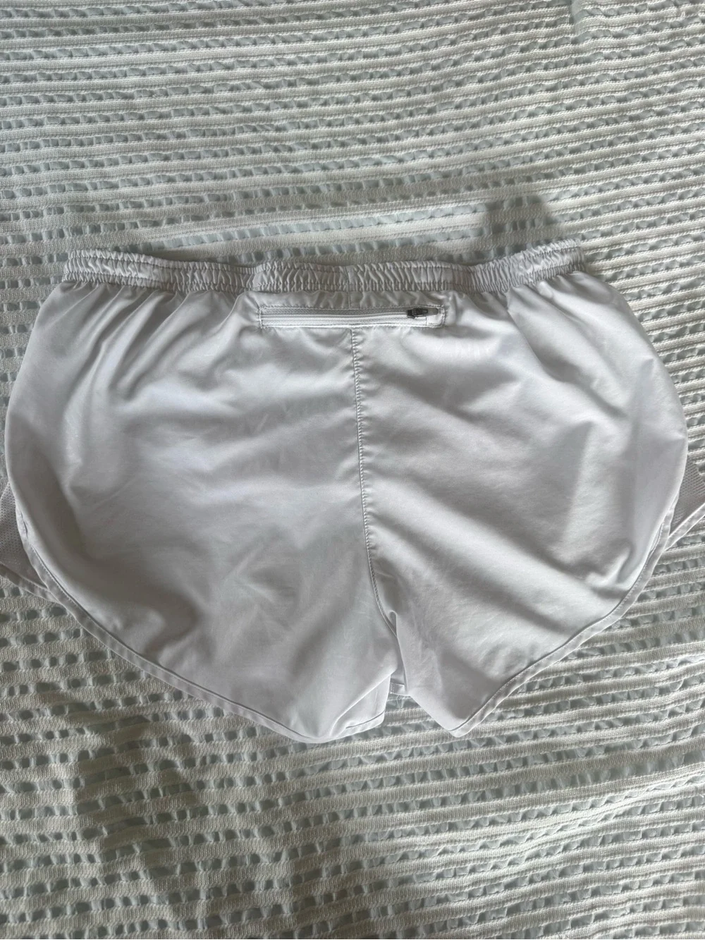 Nike Women’s White Dri-FIT Running Shorts, size medium