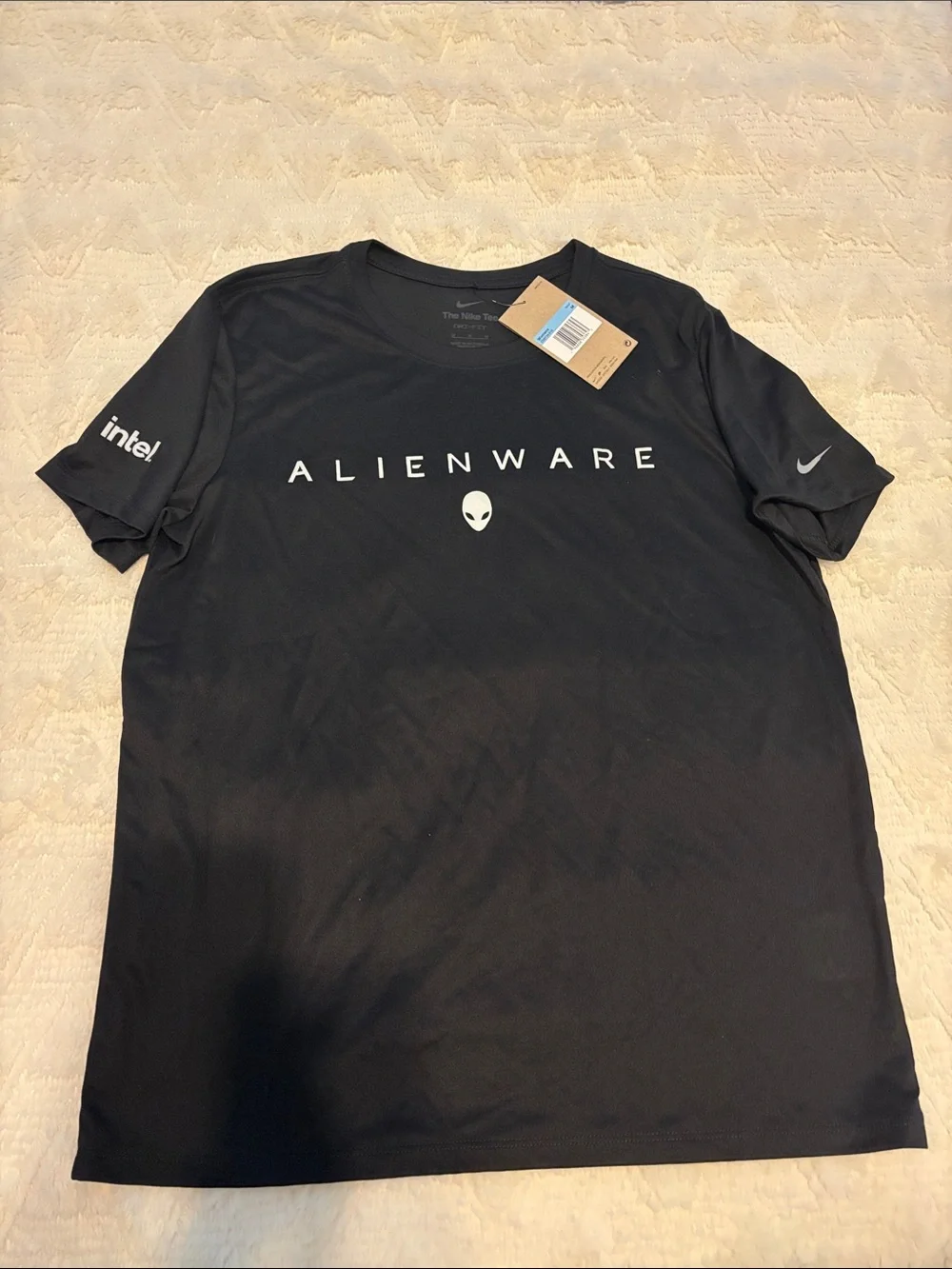 Alienware Women’s Black Logo Tee by Nike.