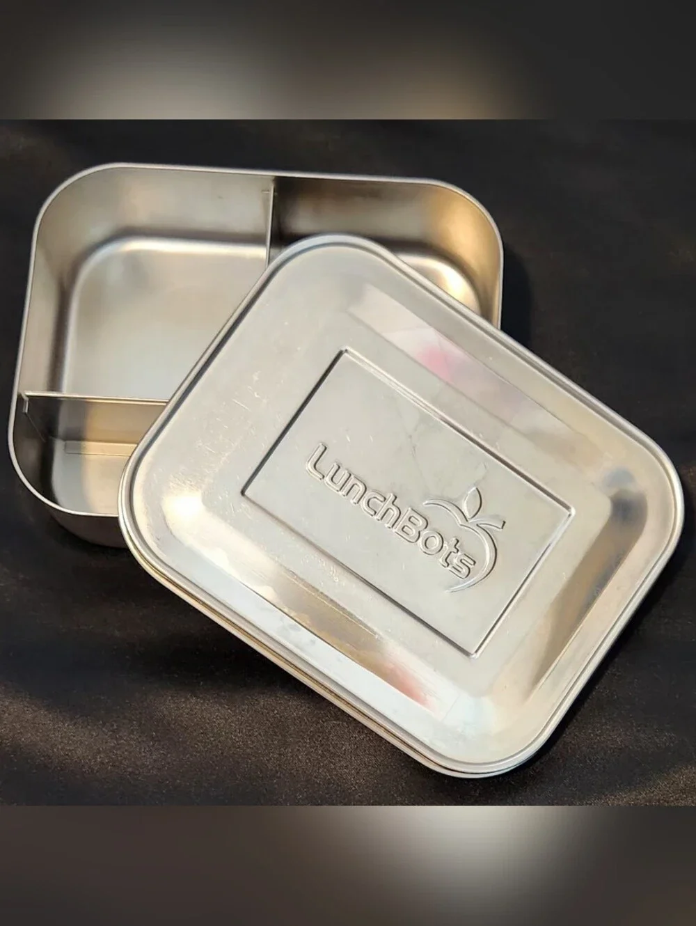 Lunchbots Small Trio Stainless Steel Bento Compartment Food Storage Box