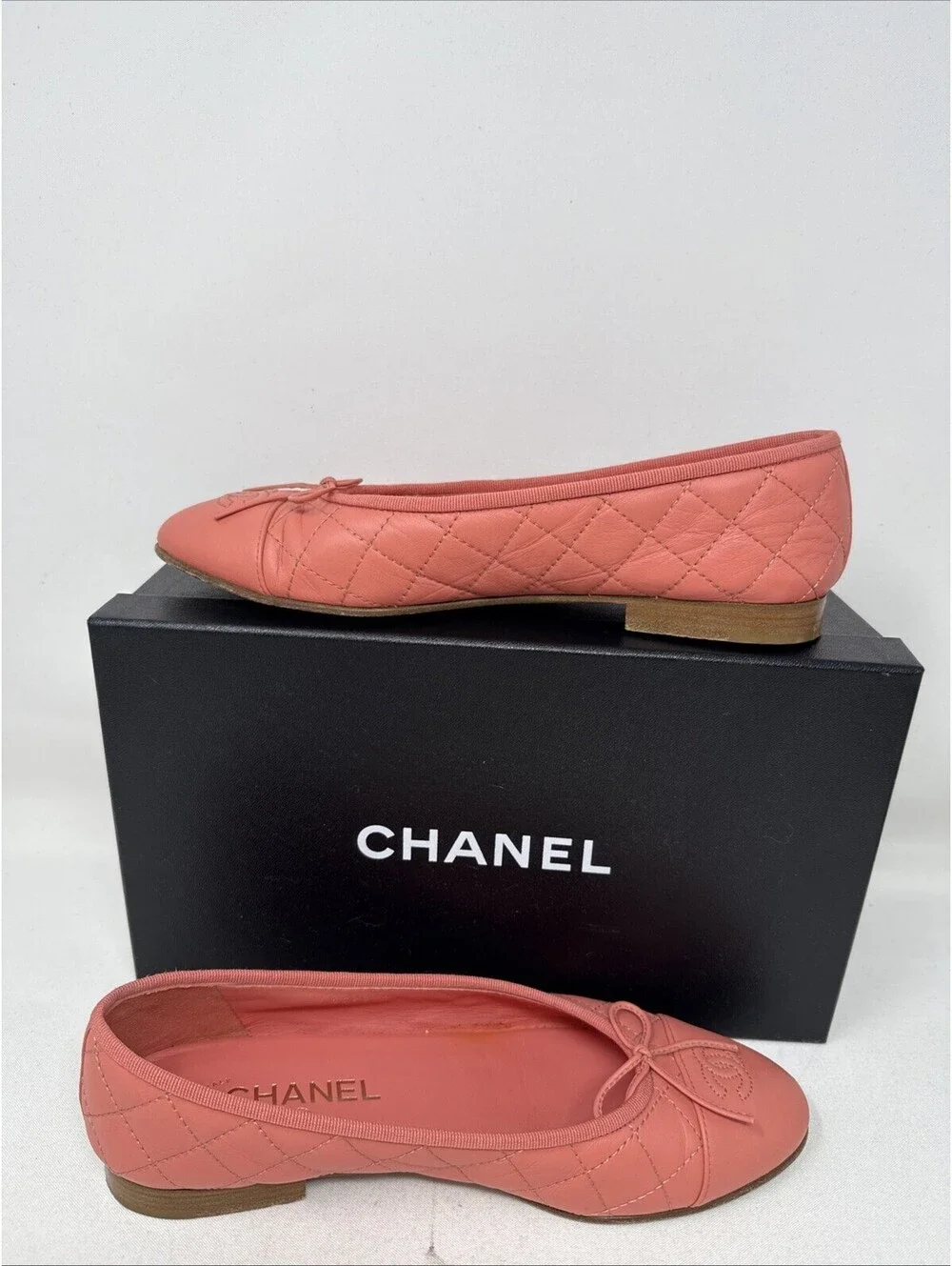 Chanel  Coral Ballet Flats 39