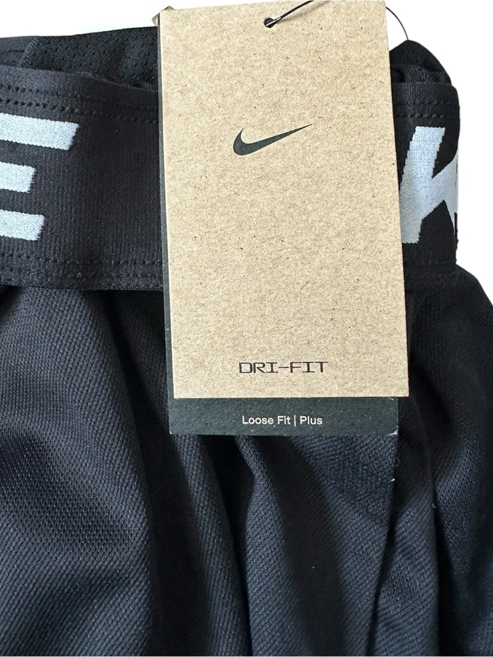 Nike Black Women’s Athletic Training Shorts with Logo Waistband 0X