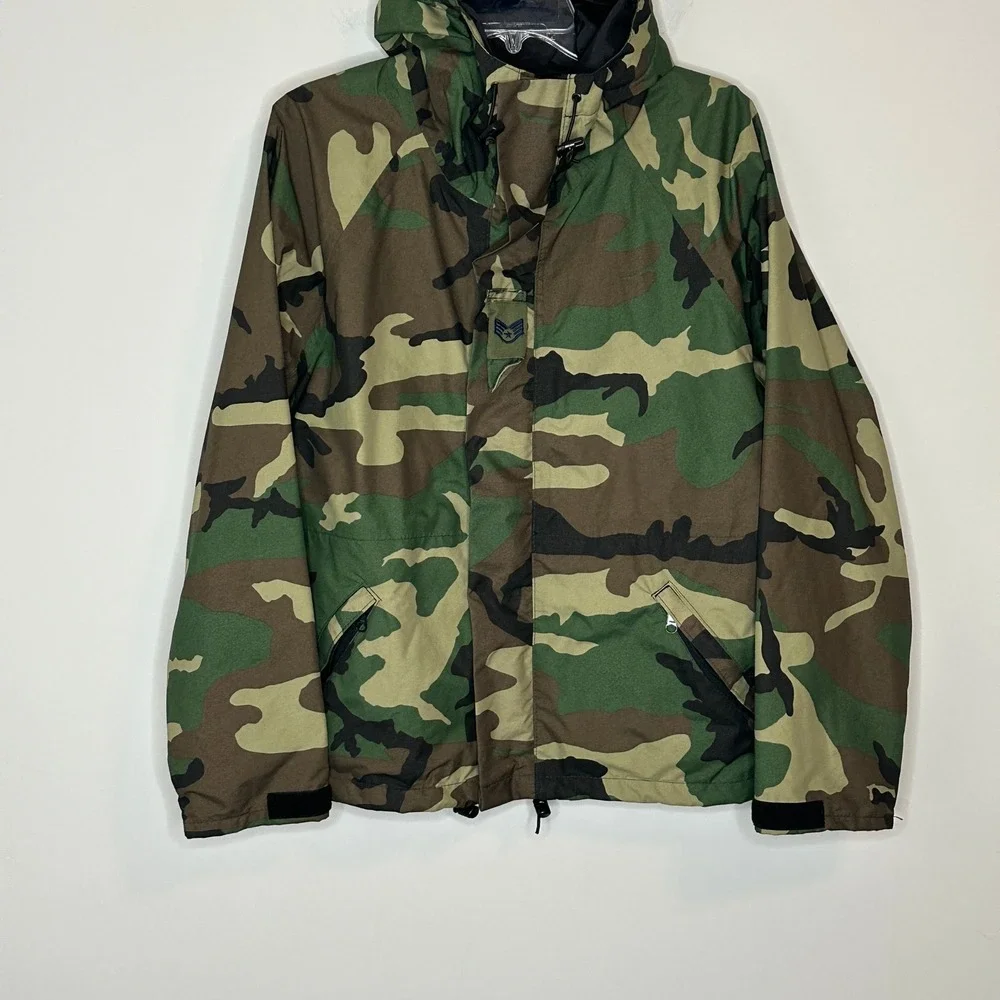 Log House Designs Gore-Tex Best‎ Defense Camo Military Jacket Mens Small USA
