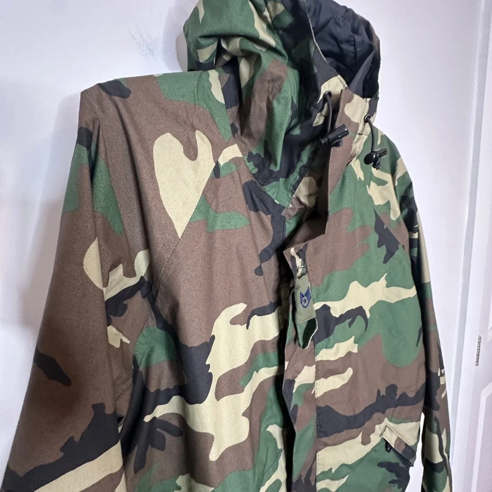 Log House Designs Gore-Tex Best‎ Defense Camo Military Jacket Mens Small USA
