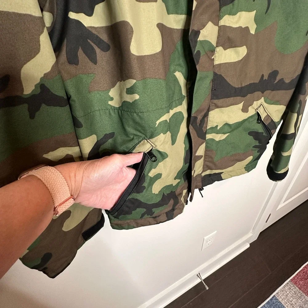 Log House Designs Gore-Tex Best‎ Defense Camo Military Jacket Mens Small USA