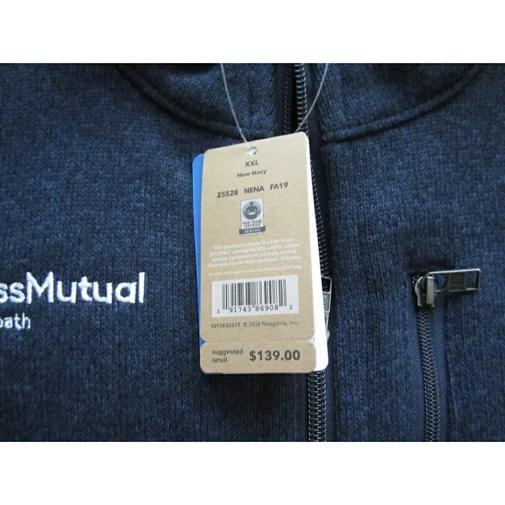 2018 New Patagonia Mass Mutual Full Zip Employee Jacket Sz XXL Retail $139 (NW2)