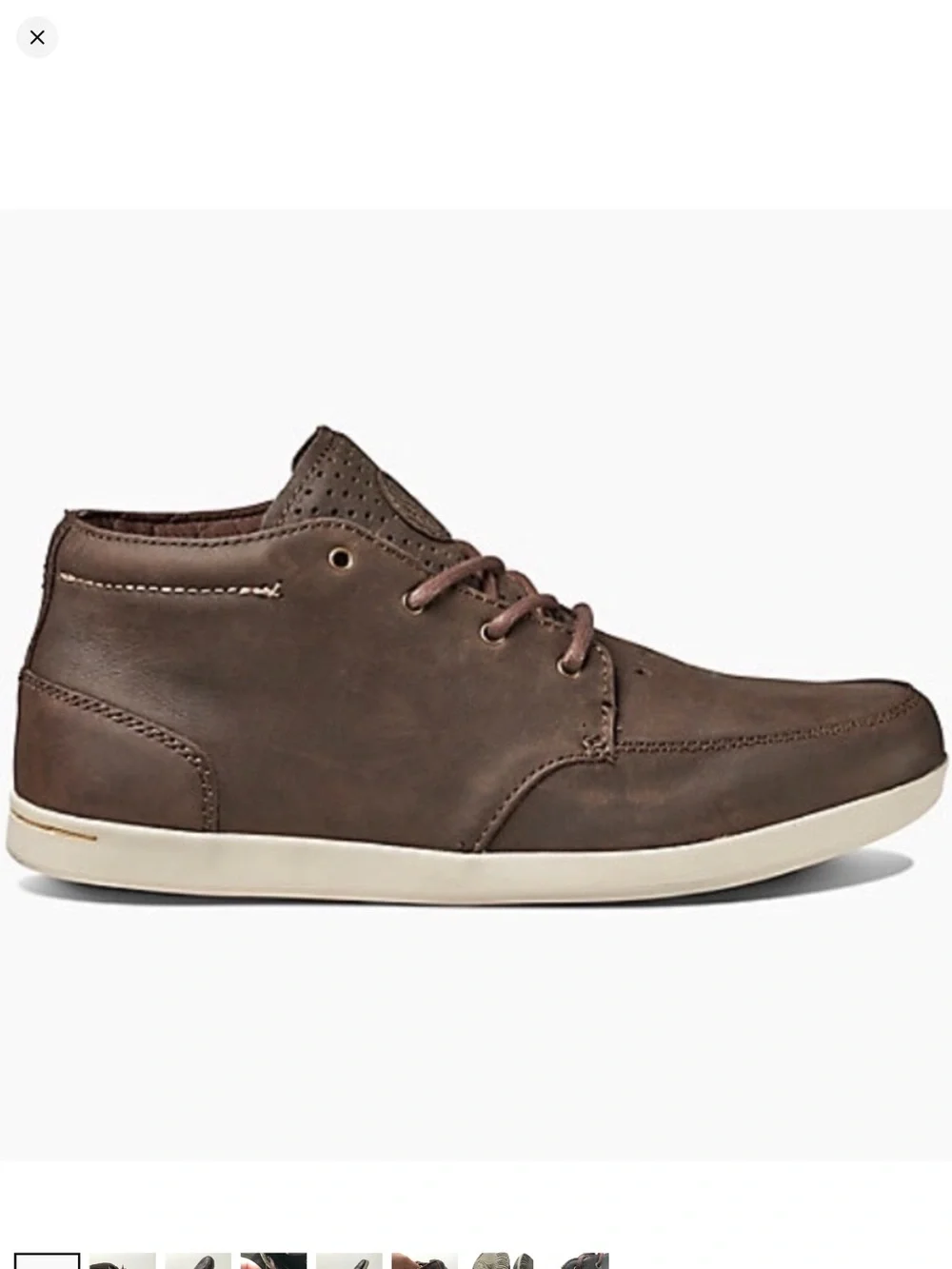 Men's Reef Spiniker mid chukka boots Brown nubuck suede Size 9.5