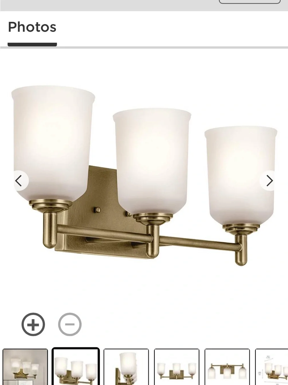 Kichler three light
