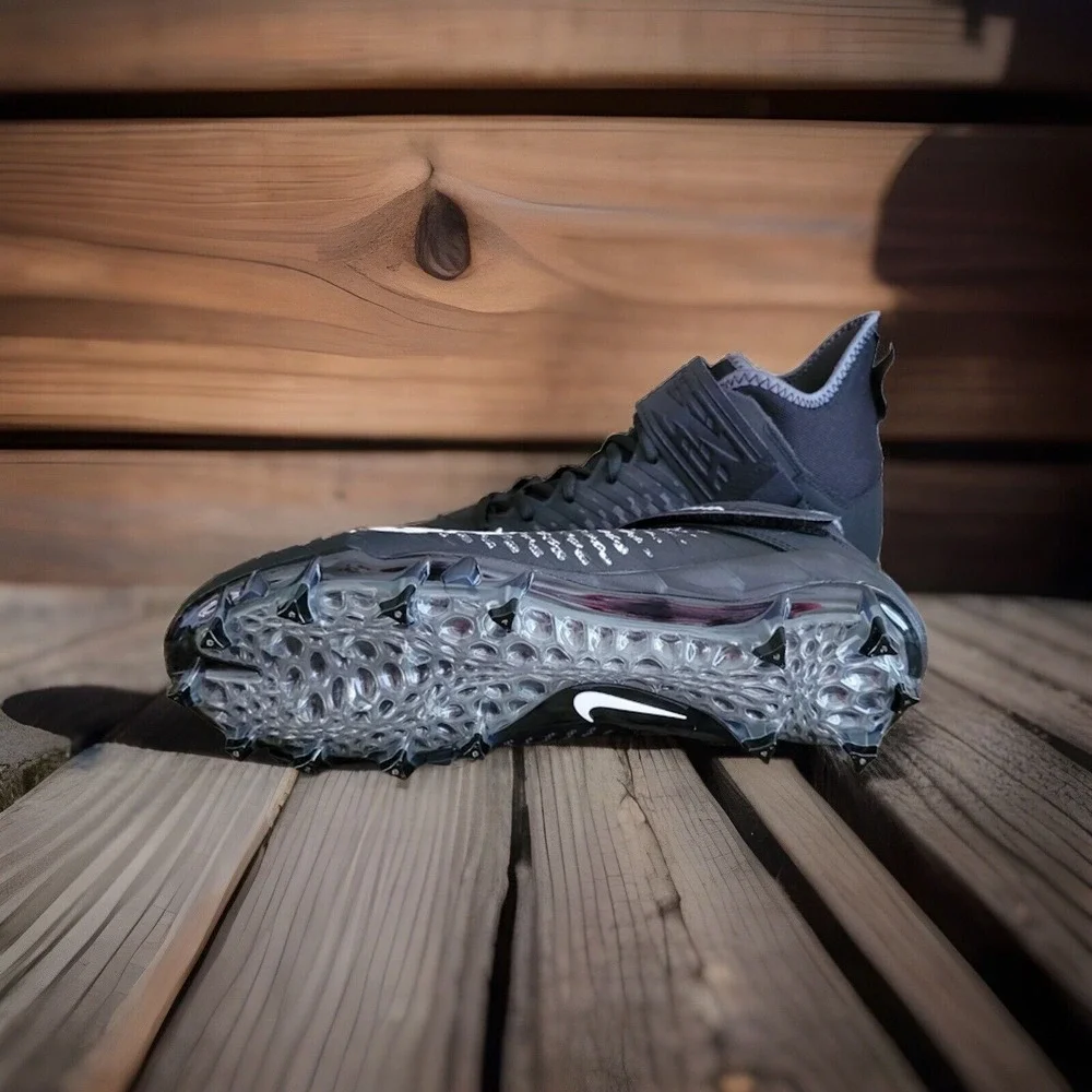 Mens 11 - Nike Alpha Menace Pro 2 Mid Football Cleats Black White