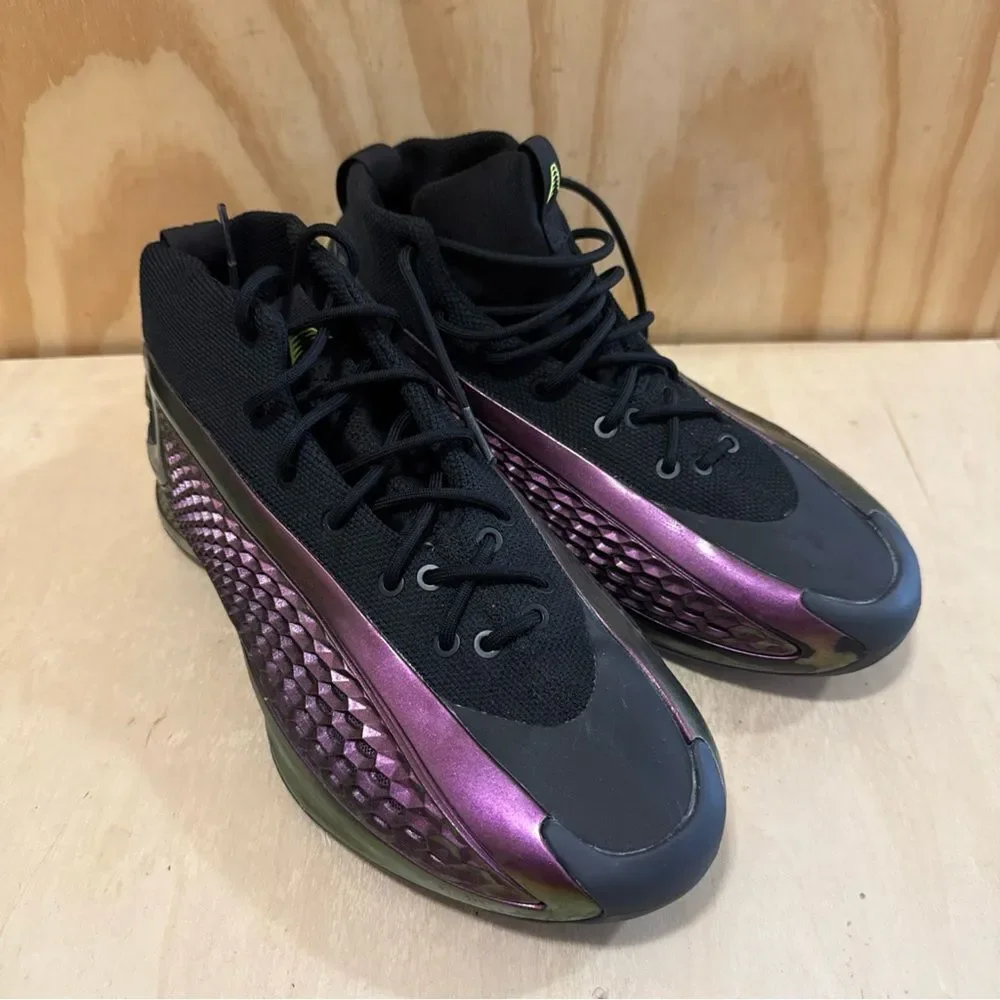 Adidas AE 1 'The Future' Basketball Shoes Mens 8 Black Purple Lemon