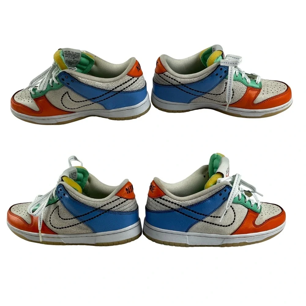 Grade School Nike Dunk Low 'Nike 101' (GS)‎ Kids 7Y Multi Color [DX3363-100]