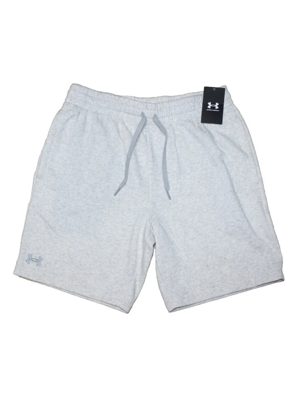 NEW Under Armour UA Rival Fleece Gray Terry Shorts Men LARGE x 8.5