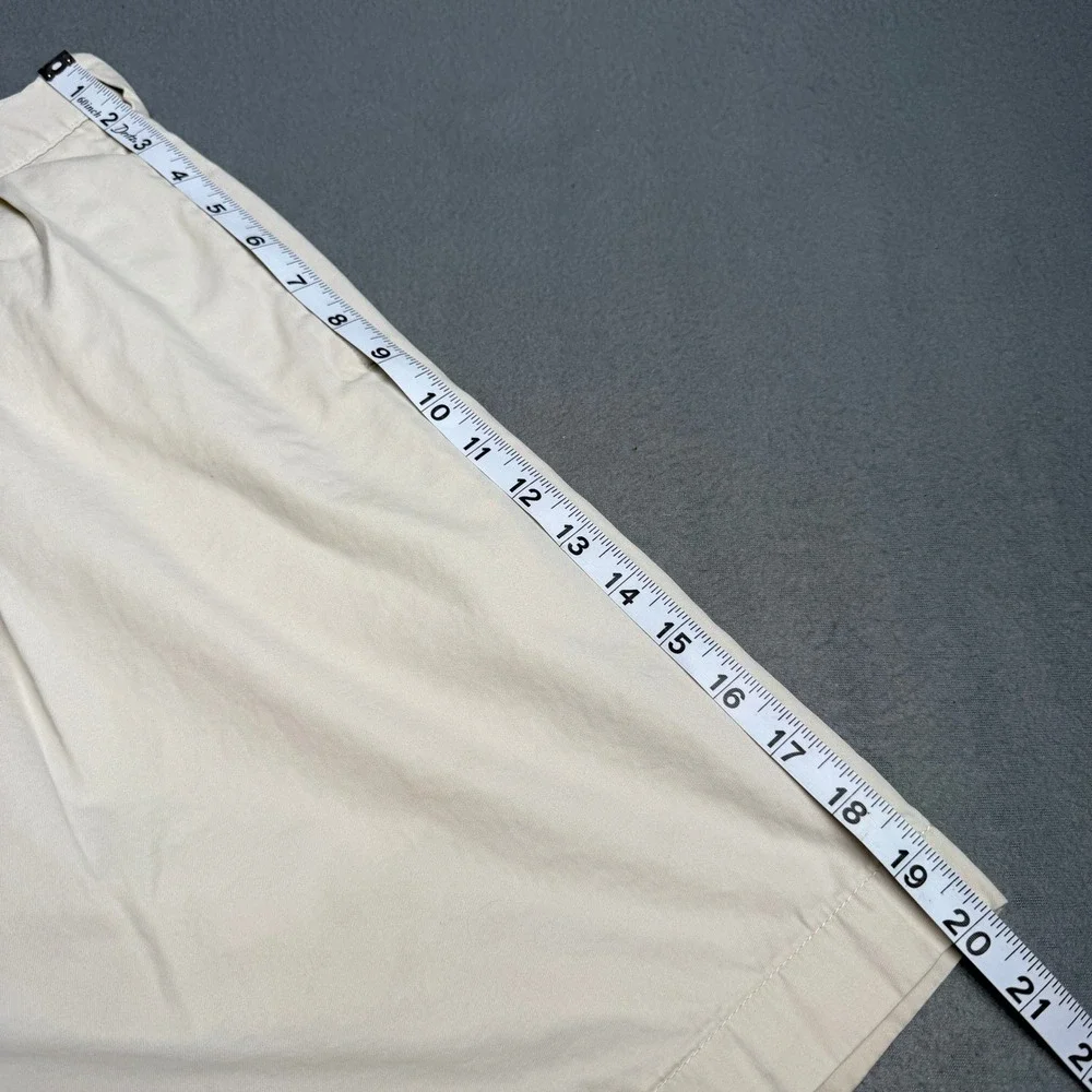 Polo Golf Ralph Lauren Mens 38 Classic Golf Short Beige Pleated Cotton Twill