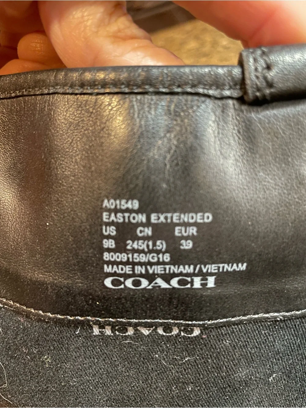 Coach easton black