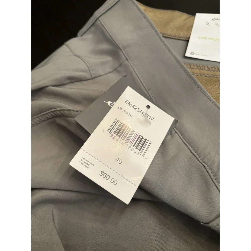 NWT Cargo Shorts Men's Eddie Bauer  Active Fit S 40 Inseam 10