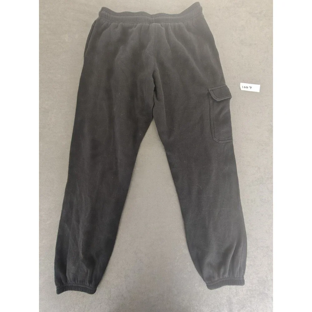 Under Armour Youth XL Black Fleece Cargo Jogger Sweatpants Drawstring