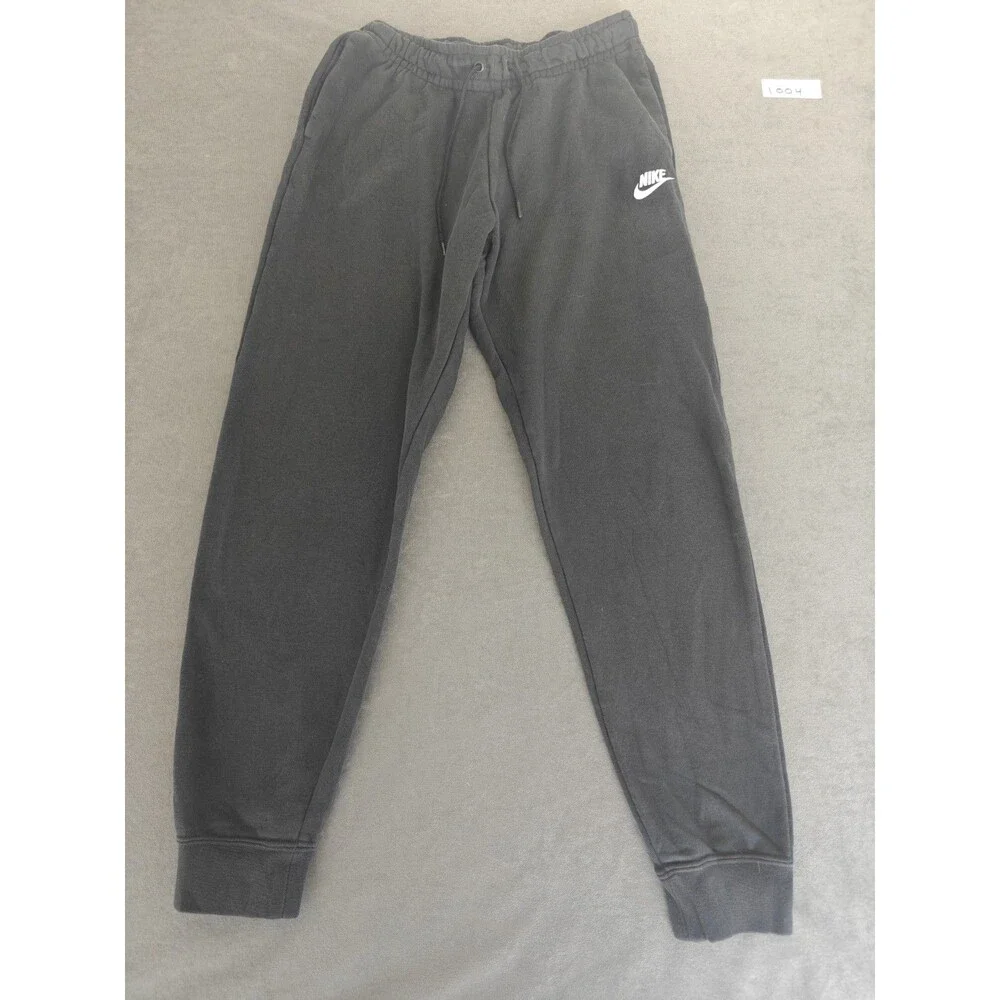 Nike Womens Small Black Jogger Sweatpants Drawstring Athletic Lounge Pants