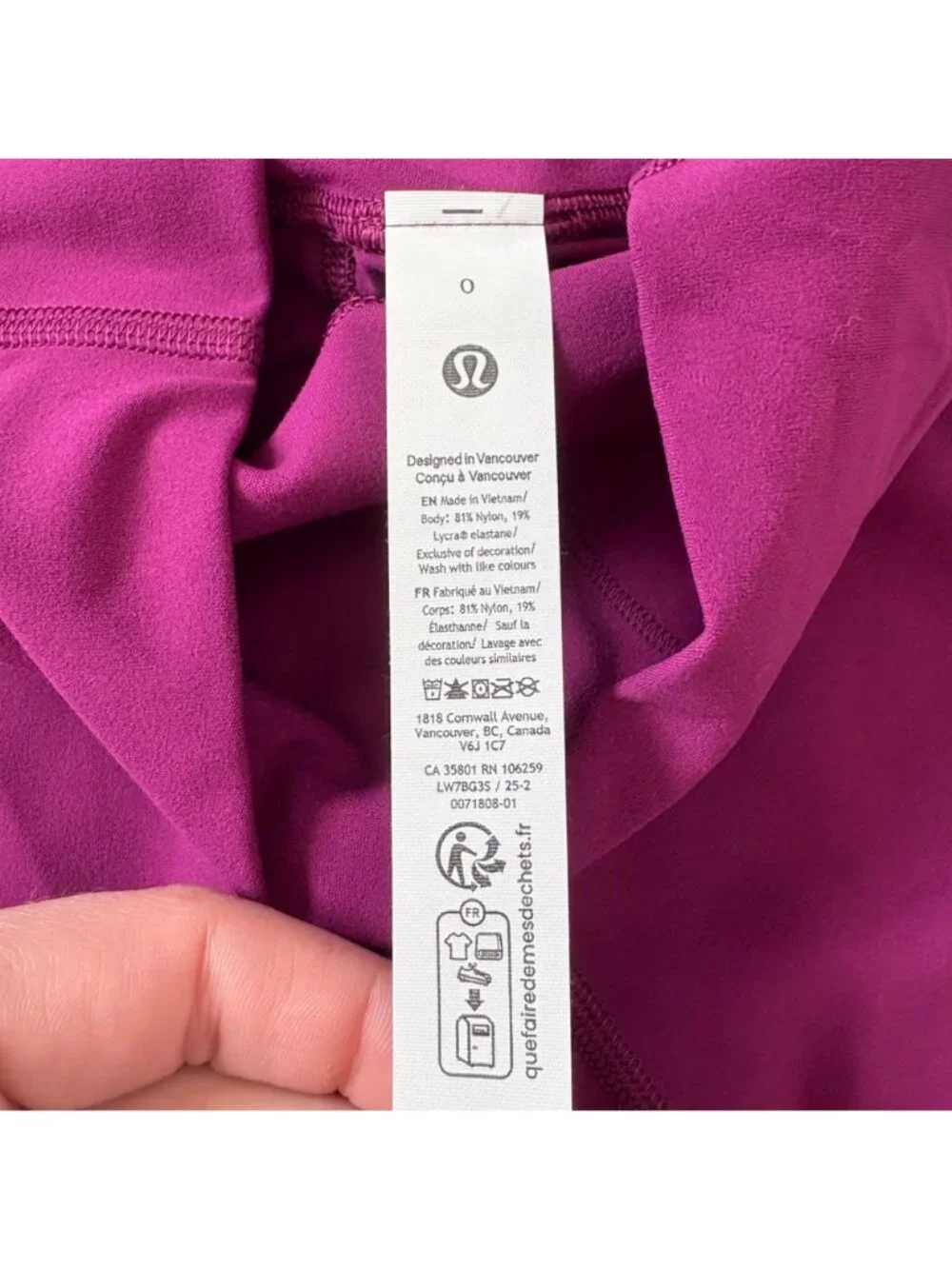 Lululemon Athletic Align High Rise Shorts 6” Chilled Grape NWT Women’s Size 0