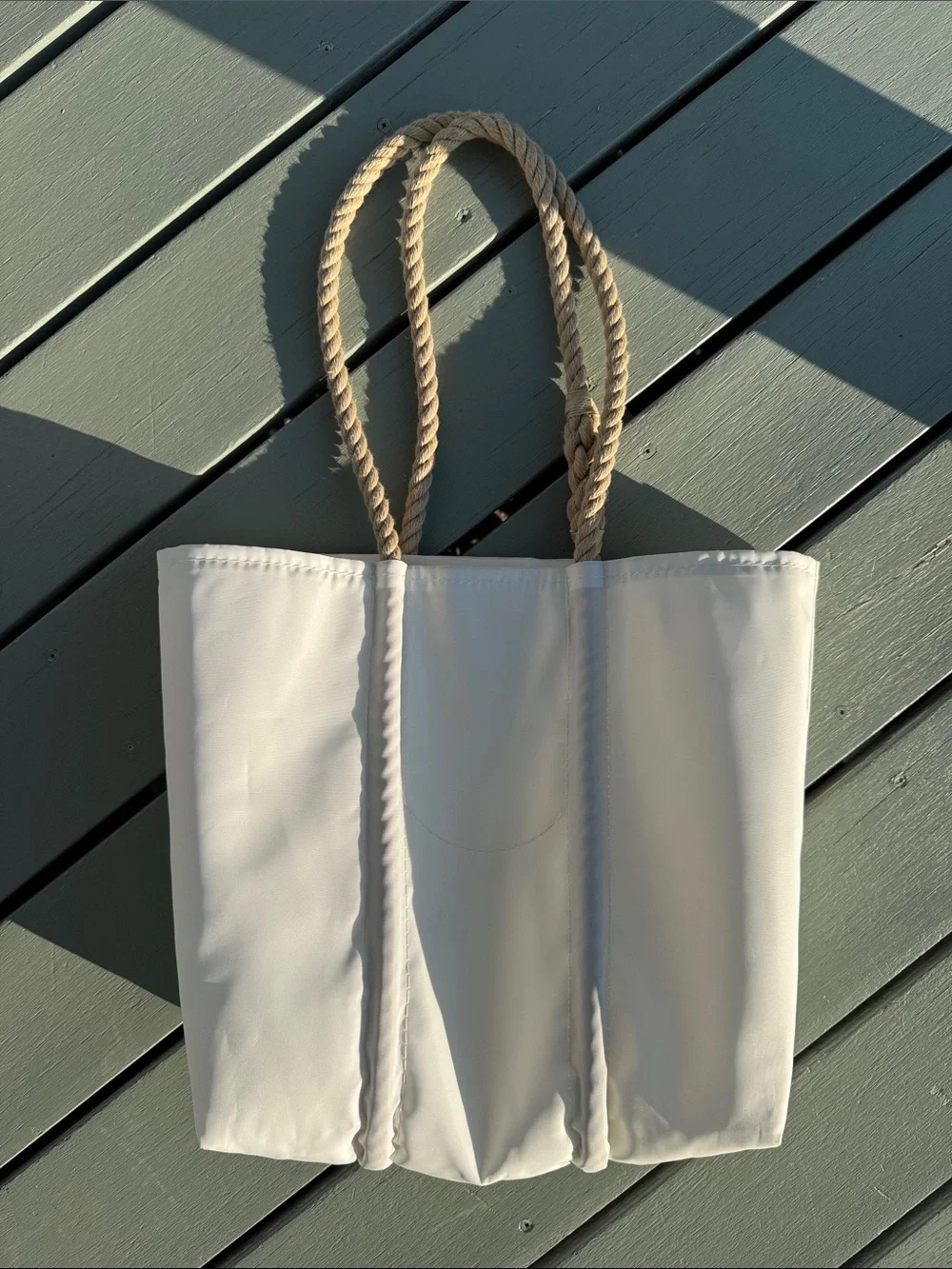 Sea Bags Medium Tote with Watercolor Maine Heart