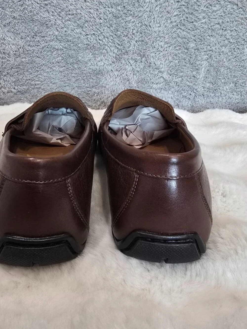 Flag LTD. Men's Mario Leather Driver Penny Loafers Brown Leather Size 11 NEW