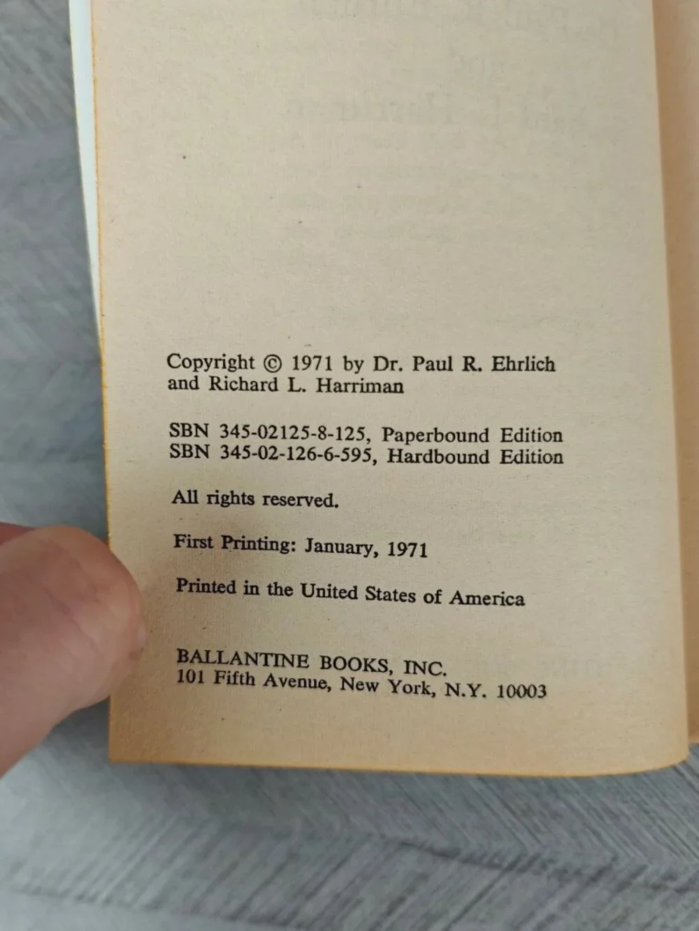 How To Be A Survivor Dr. Paul R. Ehrlich & Richard L. Harriman 1971 Paperback