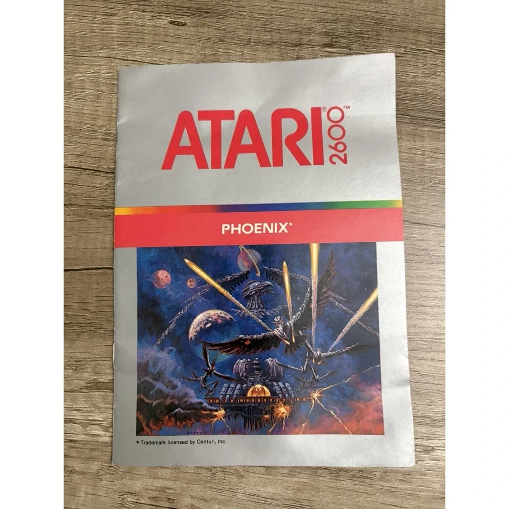 Atari Game Program Instruction Booklet - Phoenix - Very Good !!!