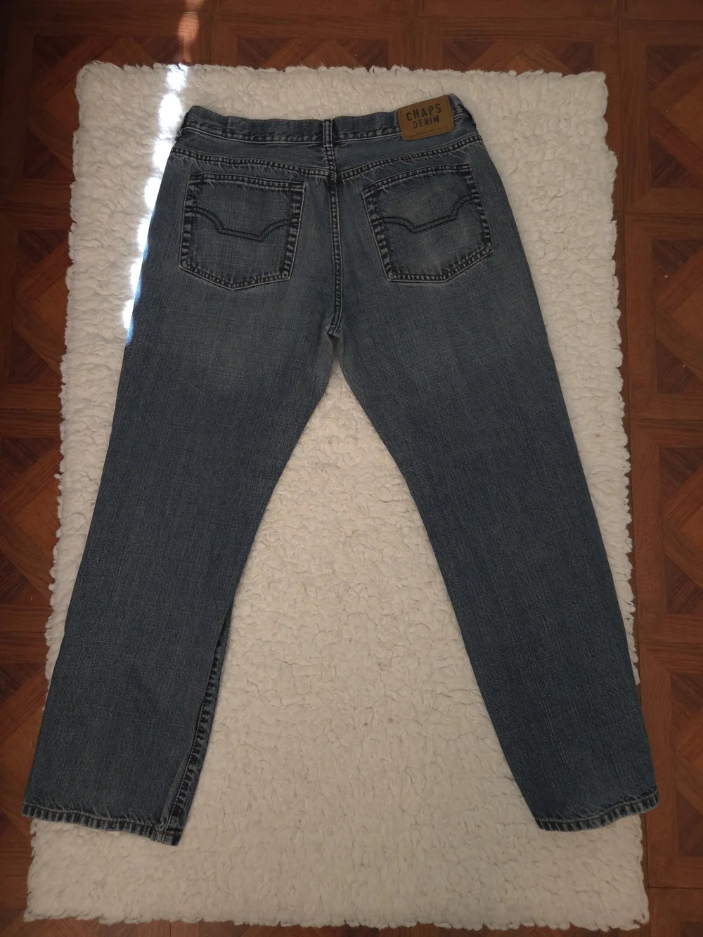 Chaps Men's Blue Straight-Leg Jeans