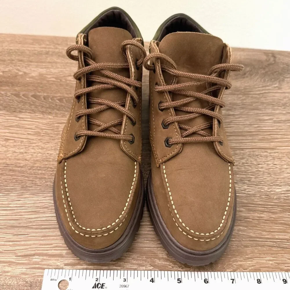Eastland Penobscot Men's Leather Moc Toe Chukka Boots Brown Lug Sole Size 10M