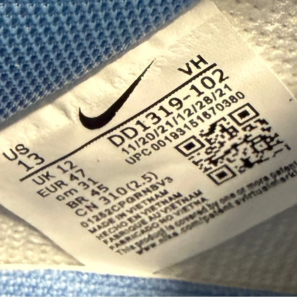 Nike new size