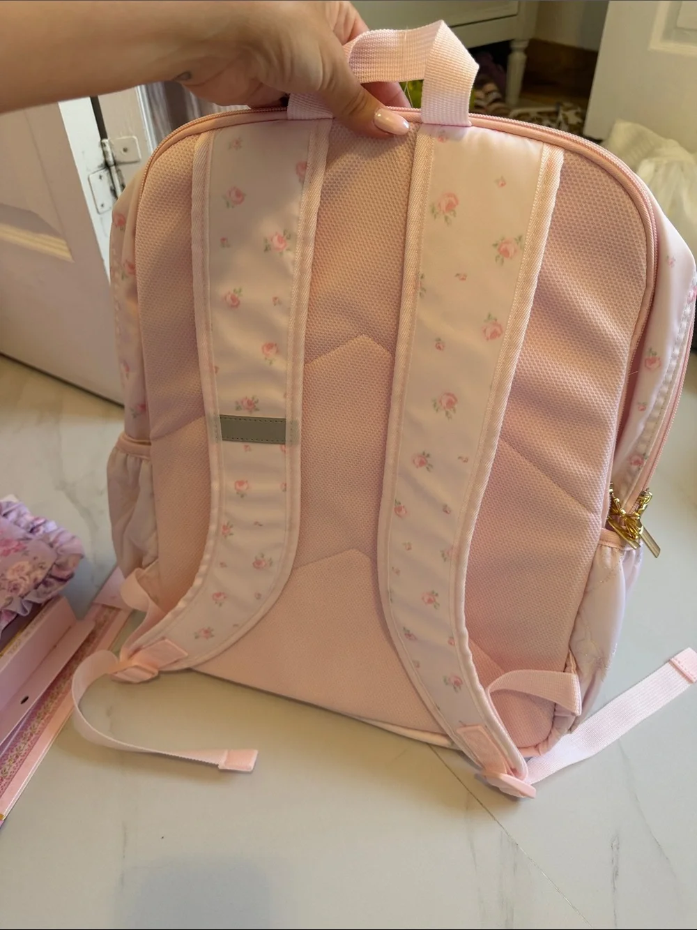 LoveShackFancy floral tone matching