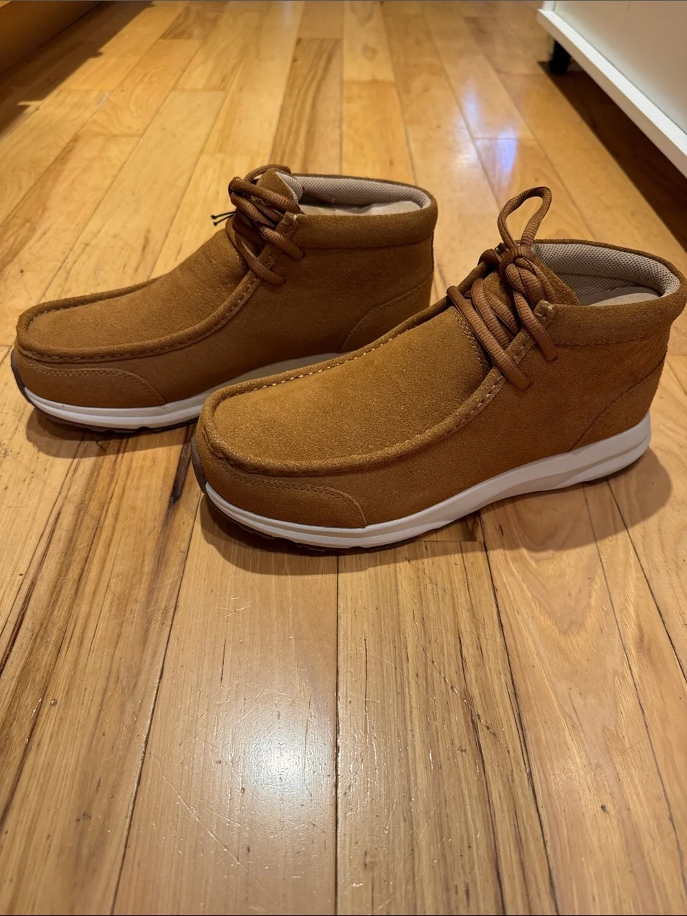 Ariat Men's Chestnut Suede Slip-On Moccasin Sneakers