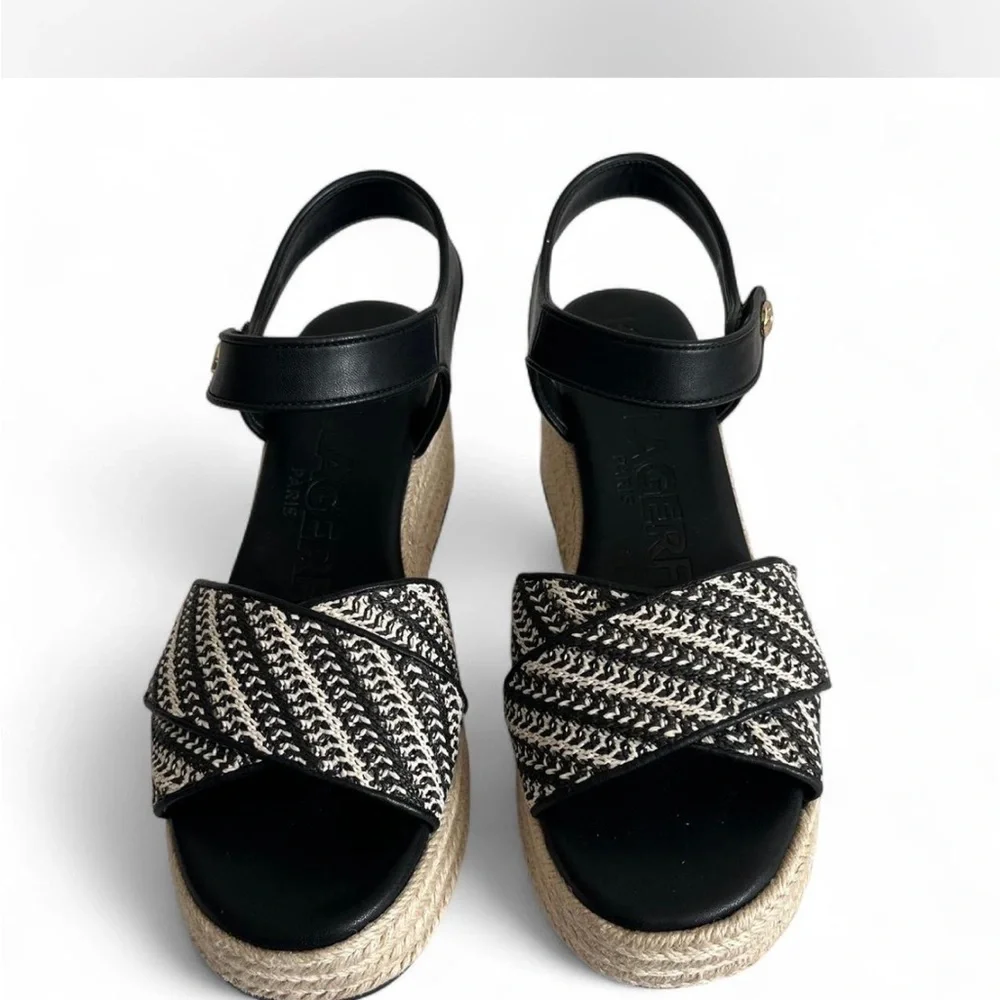 Karl Lagerfeld outfits platform textured