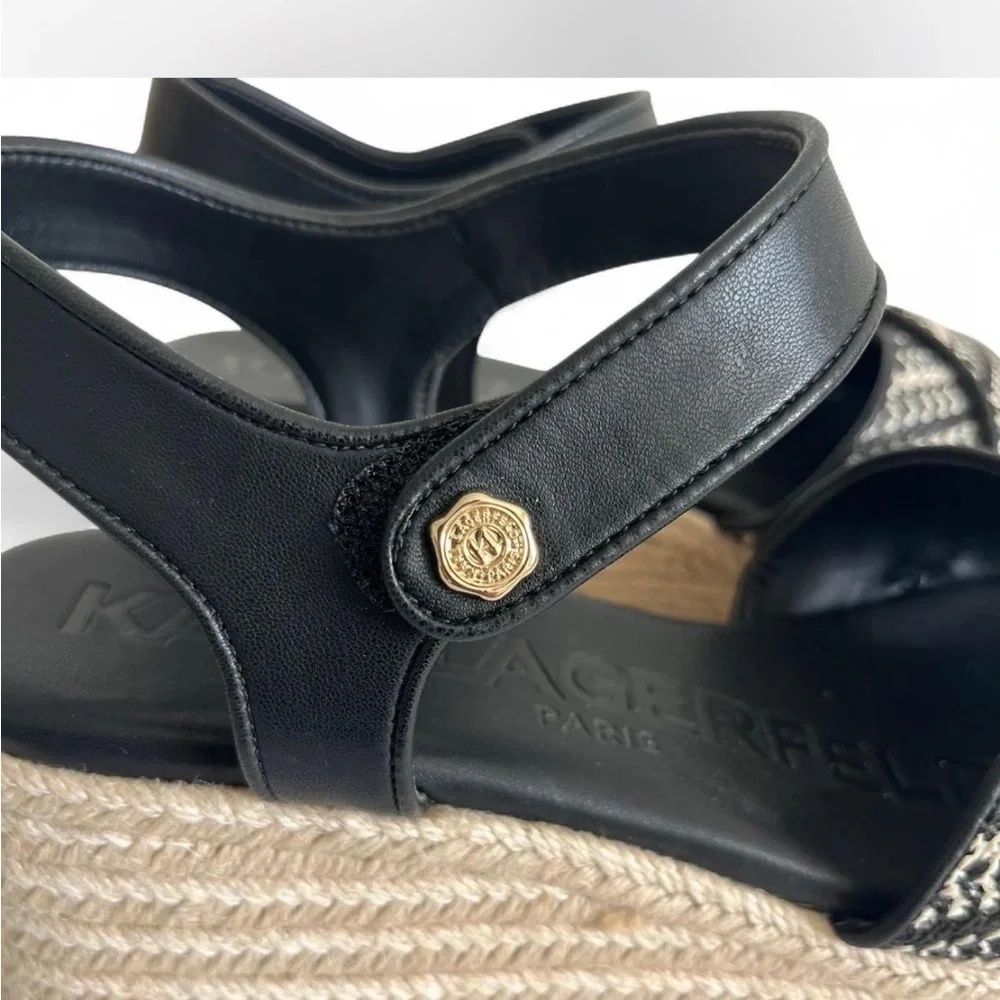 Karl Lagerfeld wedge may closure