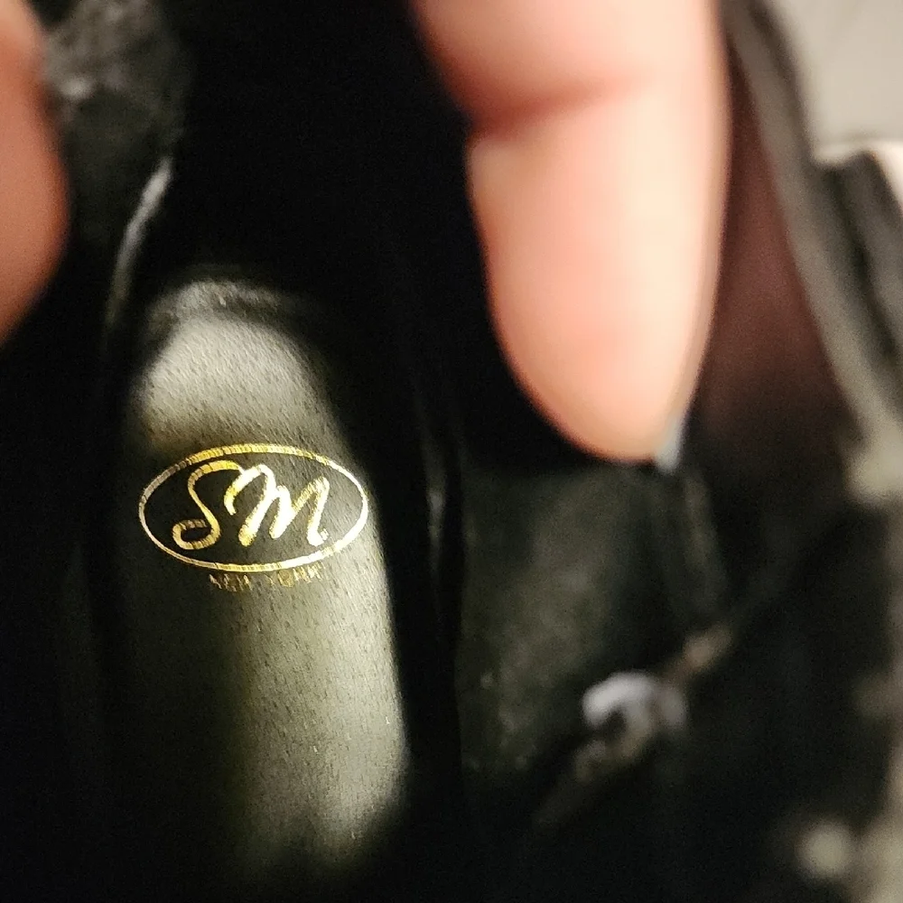 SM New York Black Ankle Booties with Side Zipper
