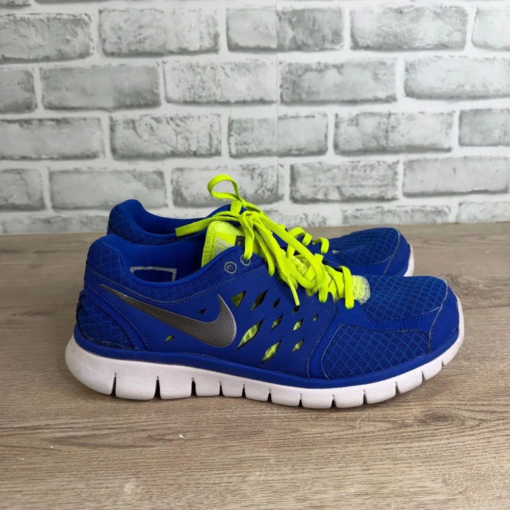 Nike Flex RN Running Shoes Blue Neon 8