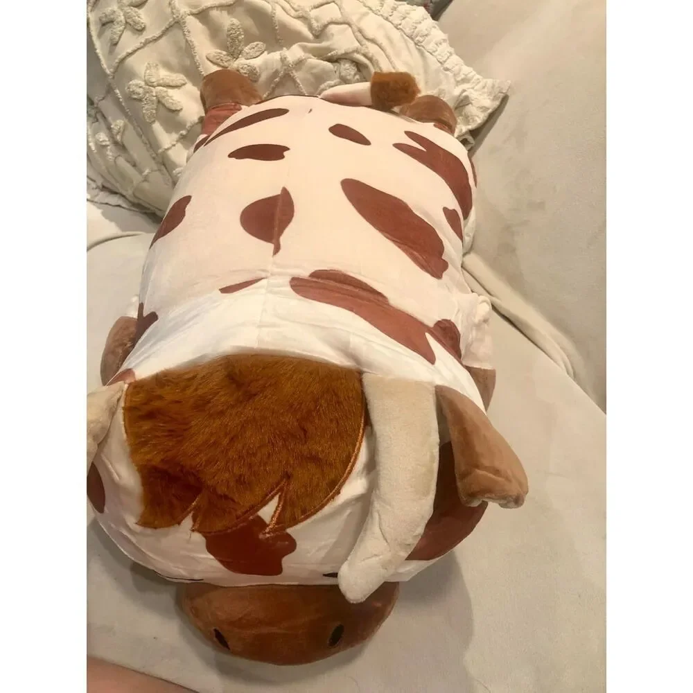 30'' Auspicious Beginning Giant Cute Spotted Highland Cow Plush Stuffed Animal