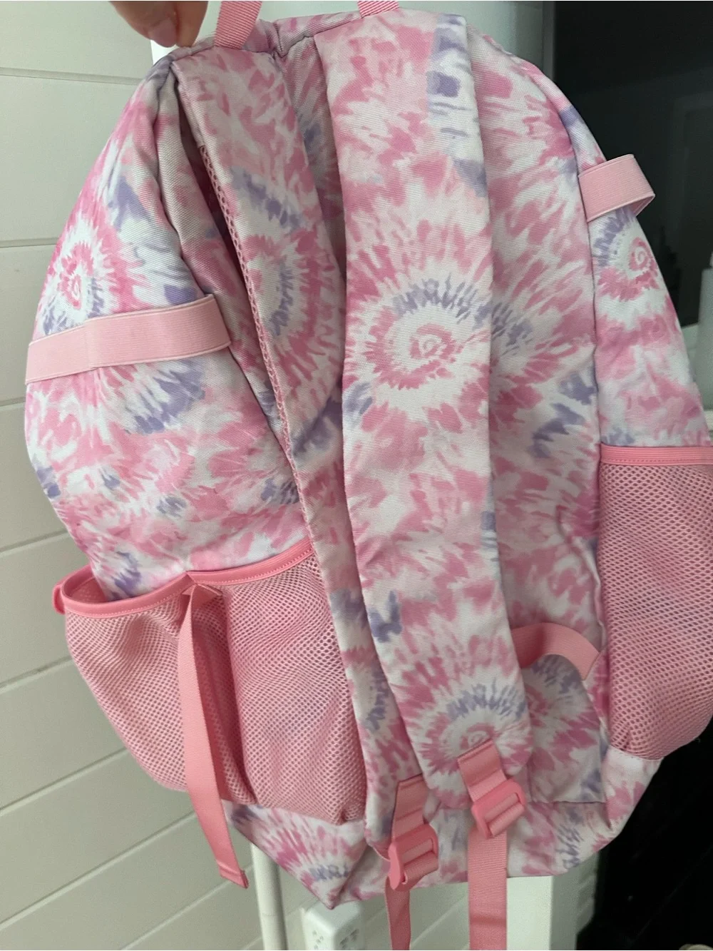 Girl’s Softball Pink & Lavender Tie-Dye Backpack
