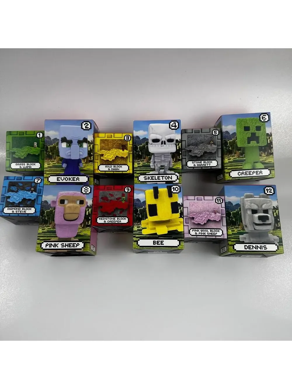 McDonald's Minecraft Happy Meal Toys Unisex Full Set of 12 Multicolor 2025Series