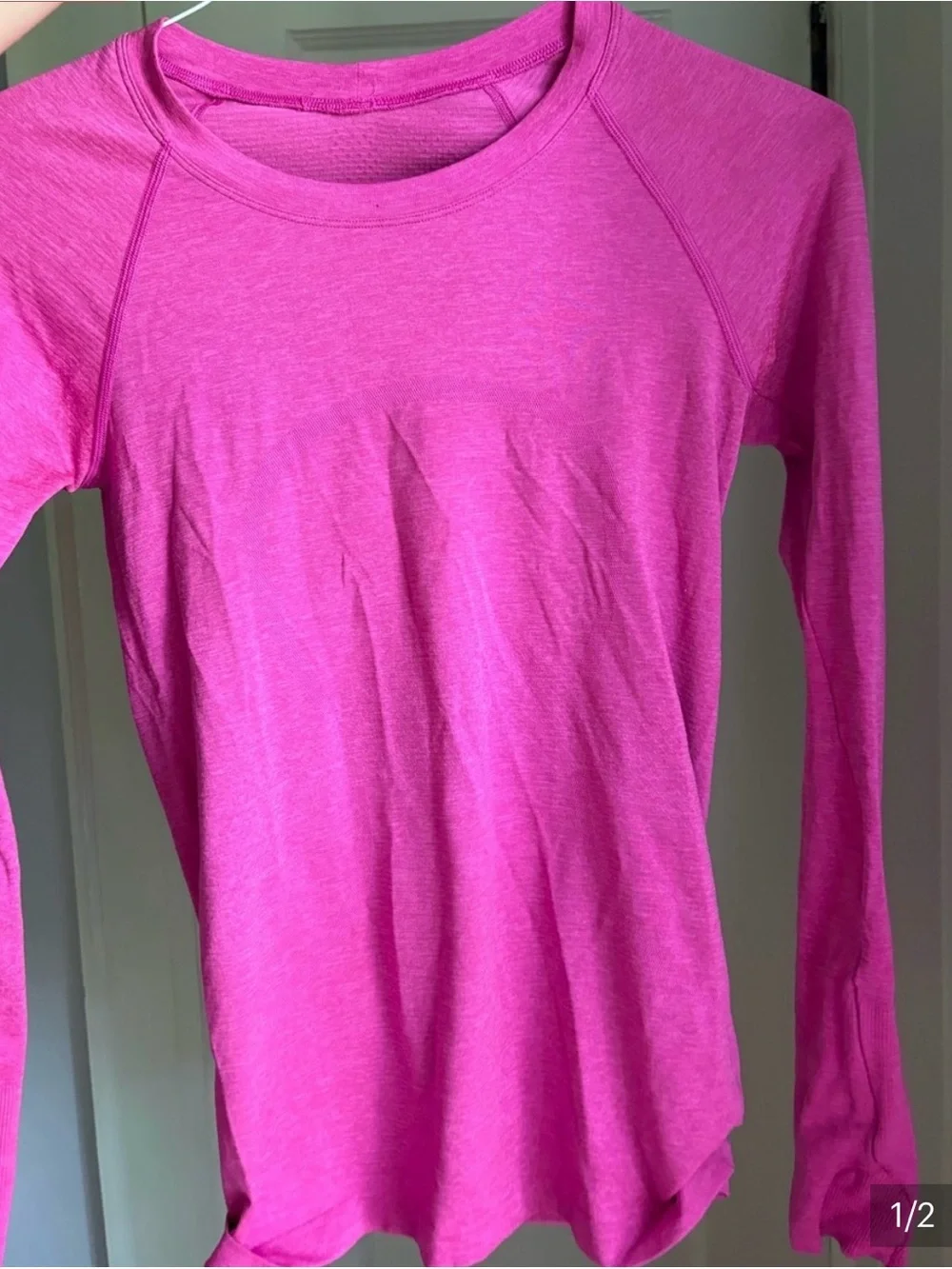 💝lululemon athletica Long Sleeve Tee in Sonic Pink💝
