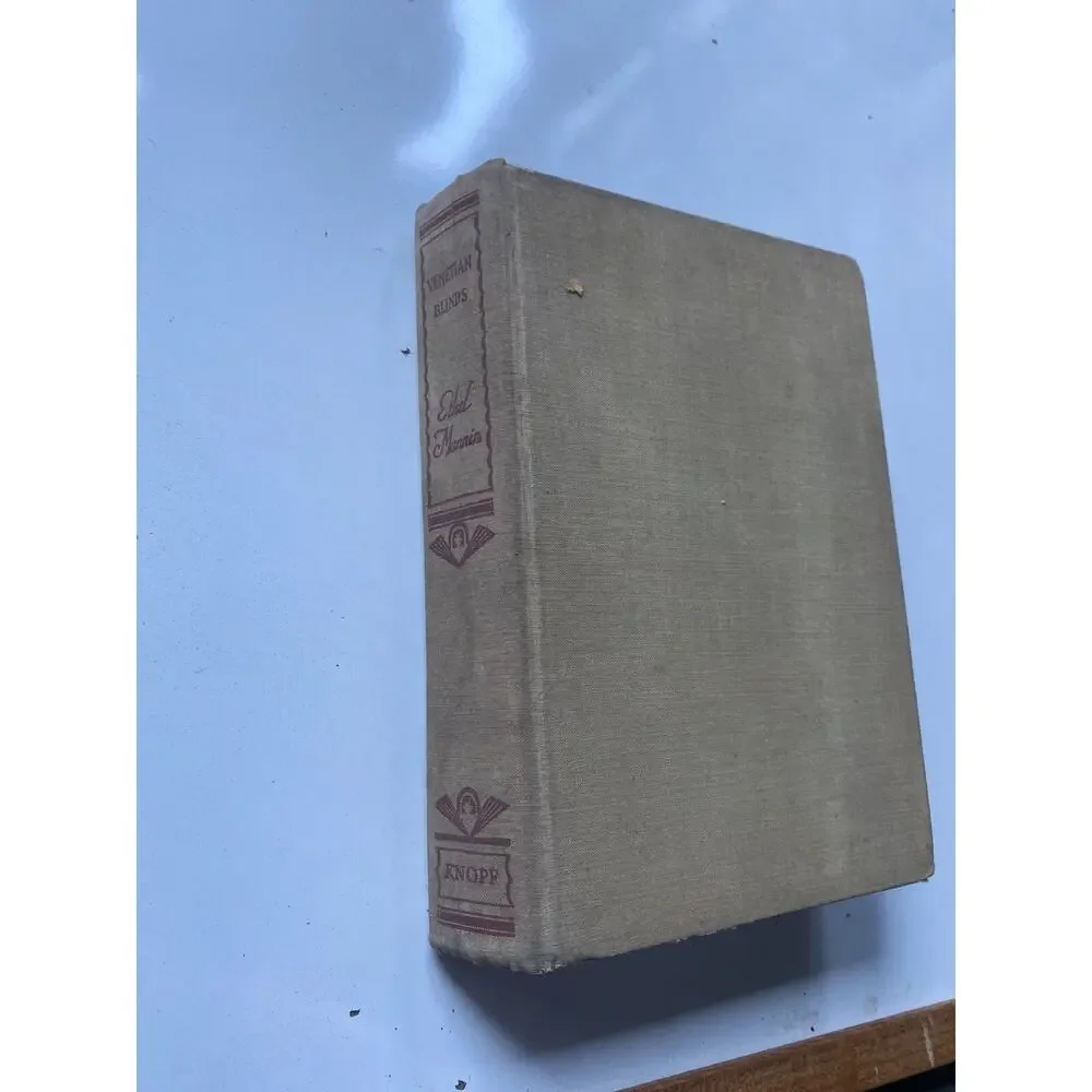 Venetian Blinds Ethel Mannia 1933 Vintage Book First Edition Borzoi
