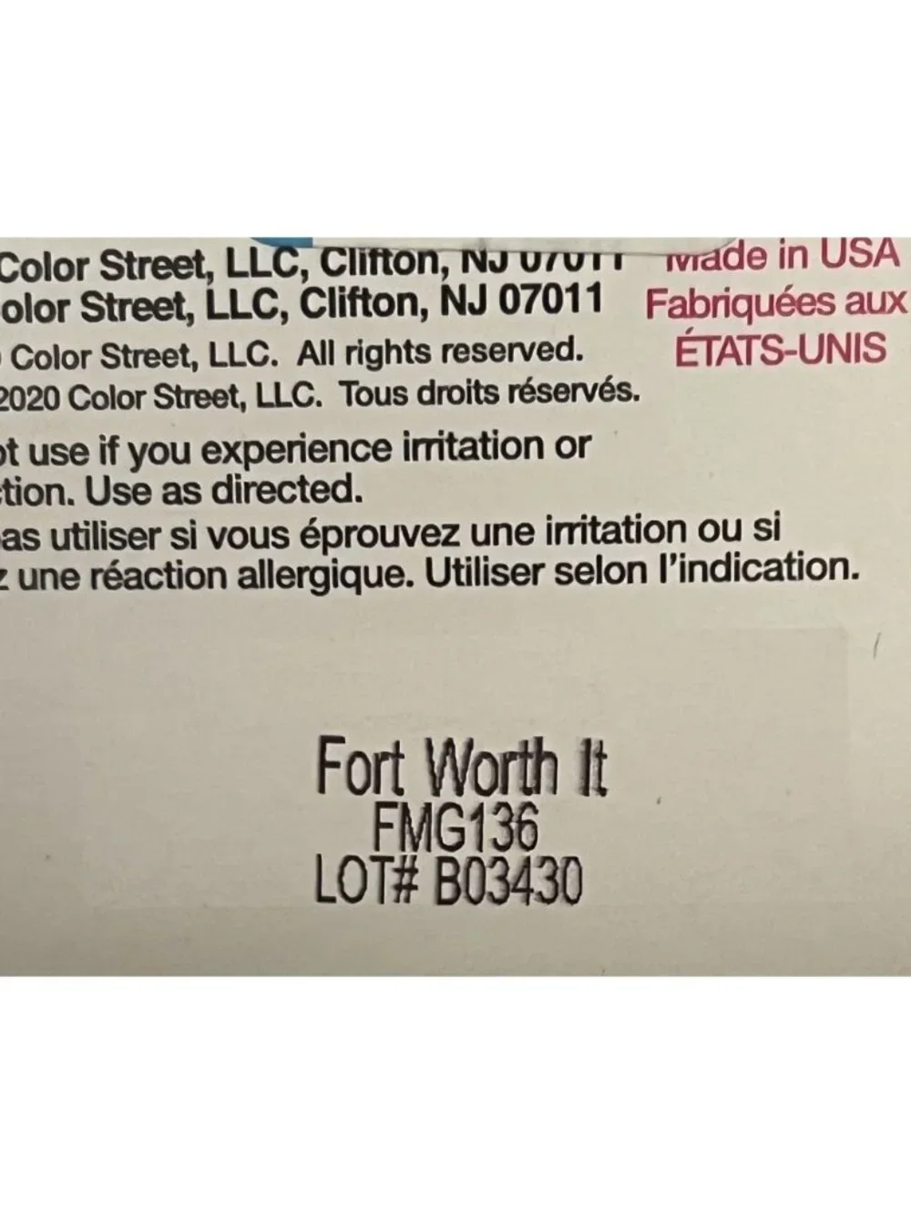Color Street silver glitter