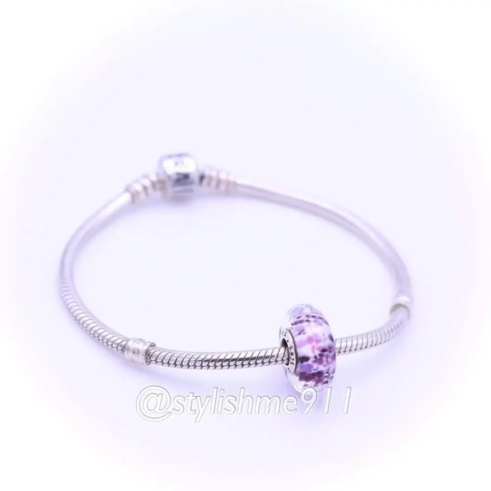 Authentic Pandora Shoreline Sea Glass Faceted Murano Charm - 791608
