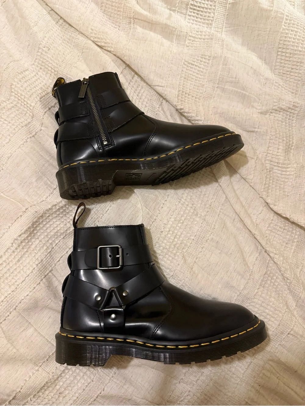 Dr. Martens boots grip polished